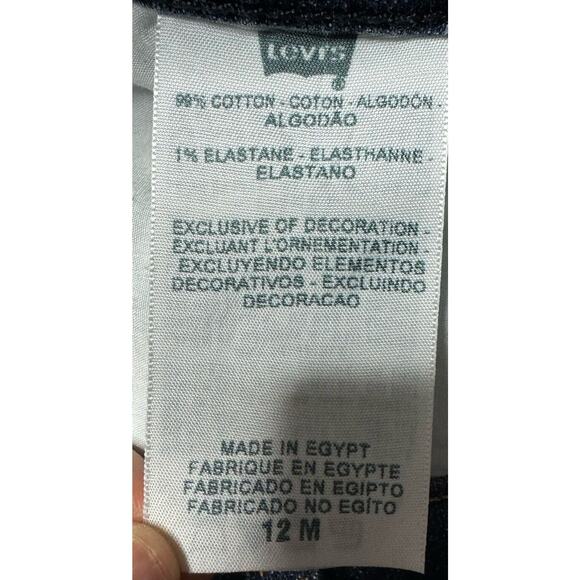 Levis Women's Dark Wash Bootcut Blue Denim Jeans - Size 12M (34x31.5) - Picture 6 of 6